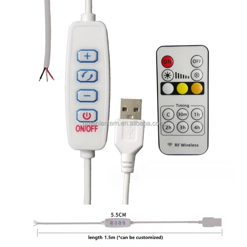 Cavo USB Con Interruttore ON/OFF - Prolunga Alimentazione 5V Con Filo Elettrico Bianco (0.8-1.8m)