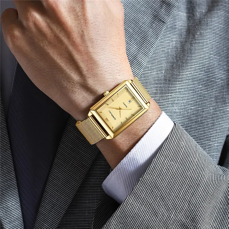CRRJU 2197 New Watch for Men Top Brand Fashion Gold Sport Stainless Steel Quartz Watches Wrist Watch Man Relogio Masculino 2022