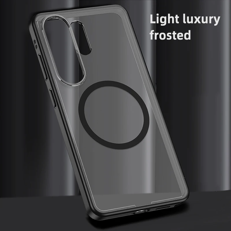 product wholesale oem with anti yellow mobile phone case slim ultra magnetic anti fingerprint texture phone case for samsung s26 ultra-5