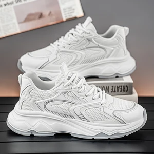 Manufacturer Wholesale Men's Lightweight Running Sports Shoes Mesh Breathable Shoes Men Casual Sneakers