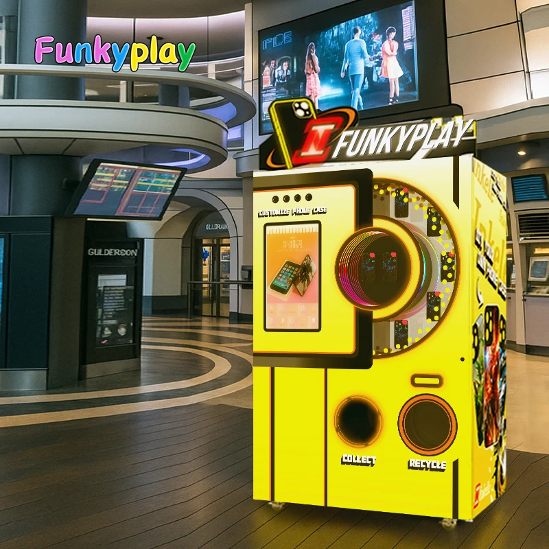 Funkyplay Automatic Vending Machine Language School Magnetic Phone Case with Bilingual UI Student-Themed Design SDK Function