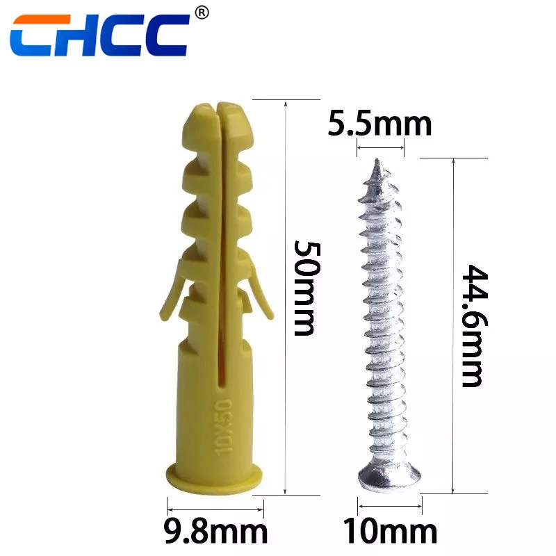 High Quality Low Price 7mm Plastic Anchors With Screw Plastic Wall Plug