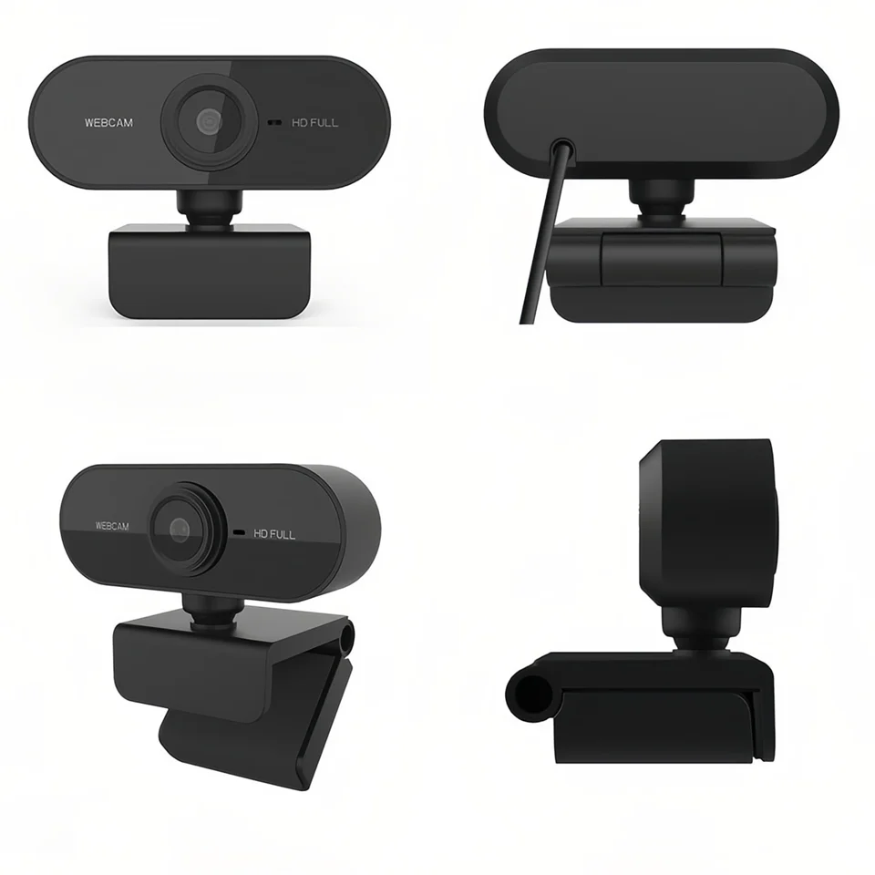 1080P Full HD Mini Webcam with Microphone,Laptop Desktop Computer USB Web Cam Camera Gamer Live Video Call Conference Streaming