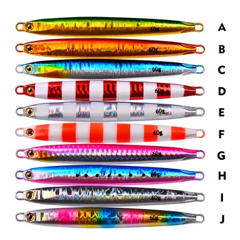 CHEERY 40g Metal Luminous Slow Pitch Fishing Jig Lure Deep Sinking Saltwater Lake Artificial Boat Jigging Lure Hook – Metal Jig – view 5