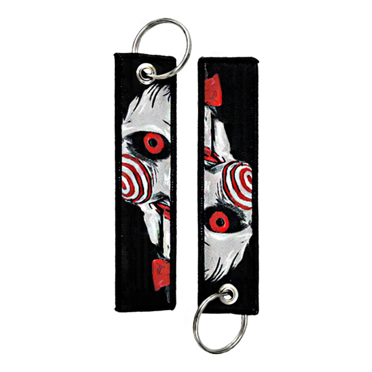 27 Designs Anime Jiraiya Keychain Embroidery Cartoon Fabric Keychain Jet Tags Backpack Decor