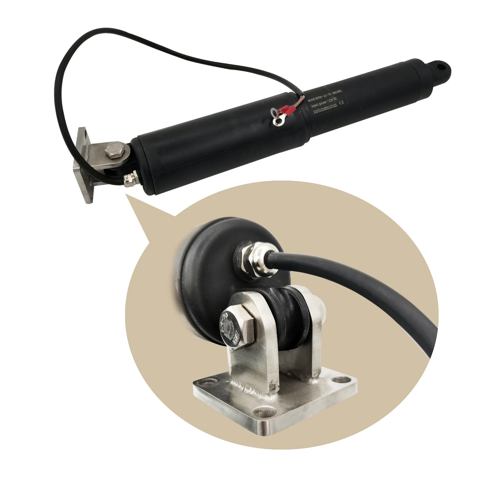 Bolt Electric Trim Tab System Stainless Steel Includes Integrated Helm Control Actuators Wires