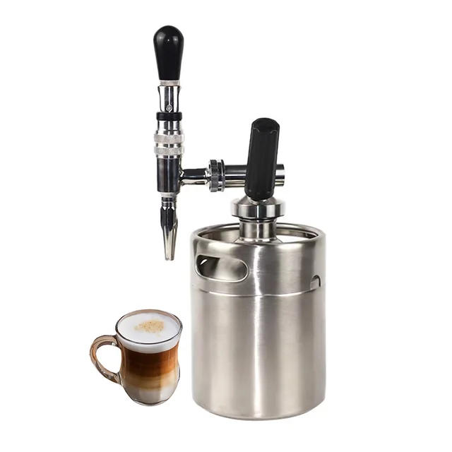 Portable Stainless Steel 10L Coffee Maker Nitrogen Gas System Homebrew Coffee Dispenser