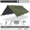 Tissu Oxford 210D vert olive, poteau en acier de 2 m, 19 mm