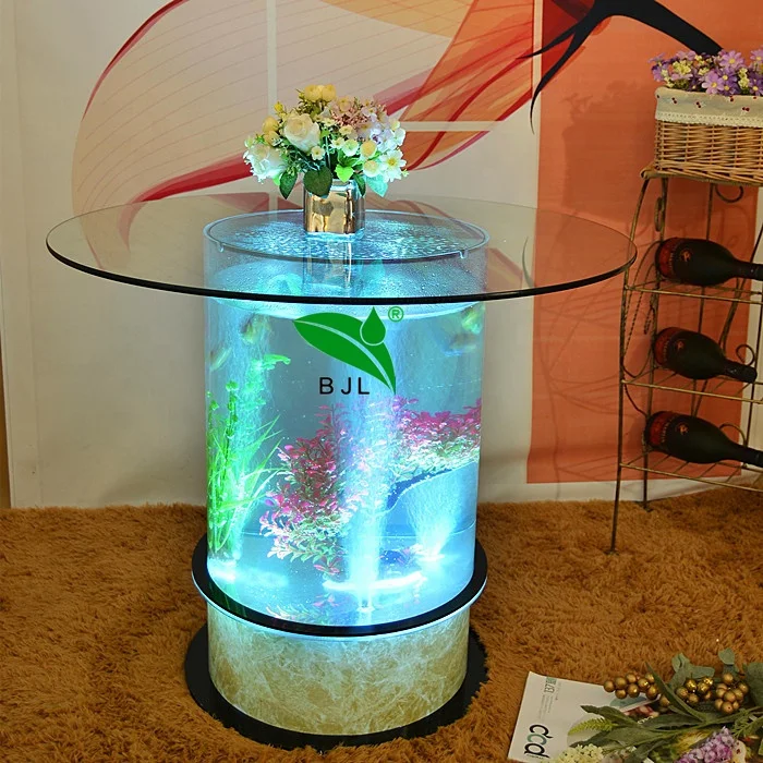 LEDライティングダンスウォーターバブルアクアリウムコーヒーテーブル
