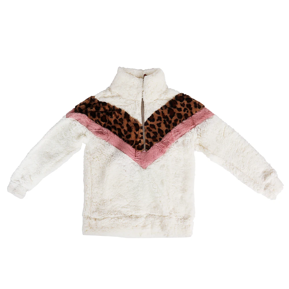 baby pink sherpa pullover
