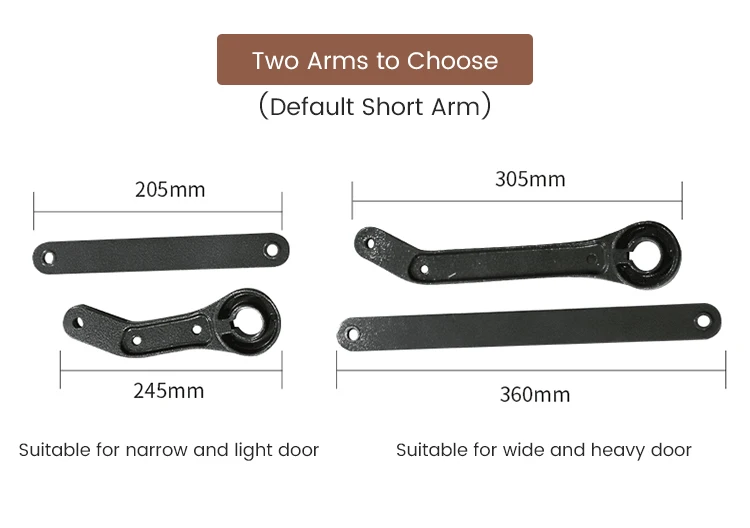 Automatic Remote Speed Adjustable DC24V Electric Swing Automatic Door Closer Metal Pull Arm Side Mount Flat Door Opener