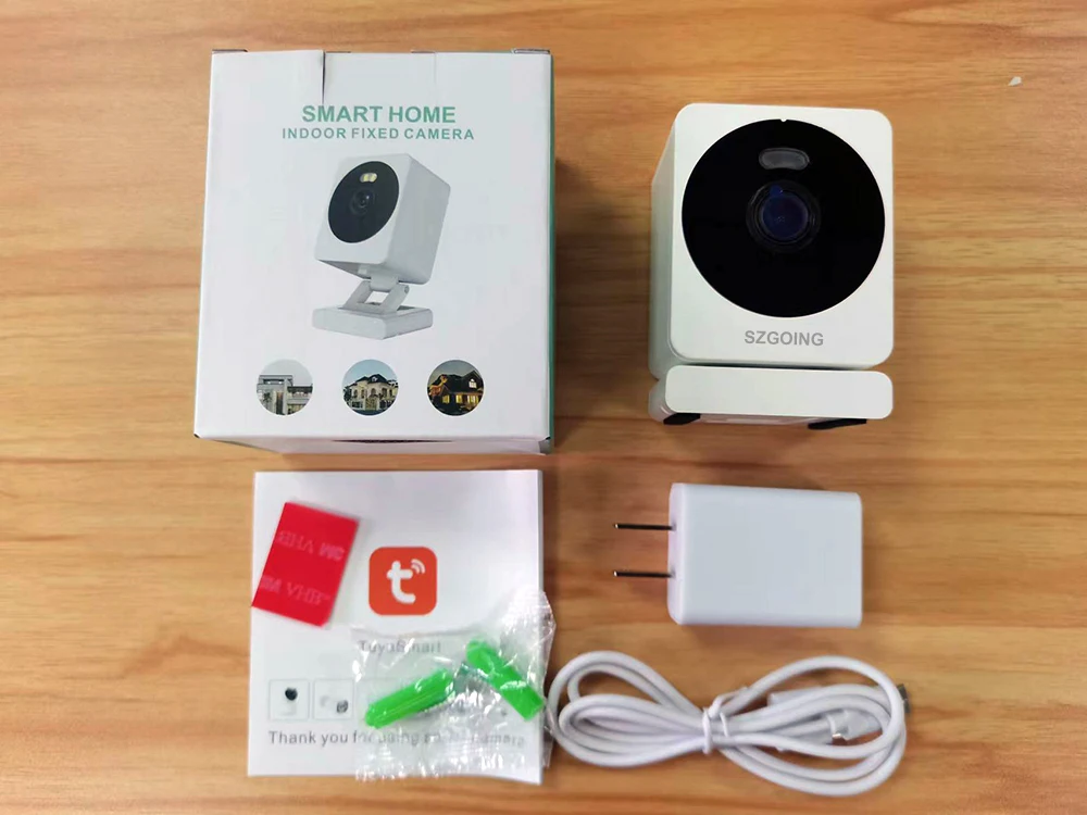 Tuya IP Smart Camera Indoor/Outdoor 1080p WiFi CCTV Surveillance System Night Vision CMOS Sensor Cloud Data Storage Mini Cam