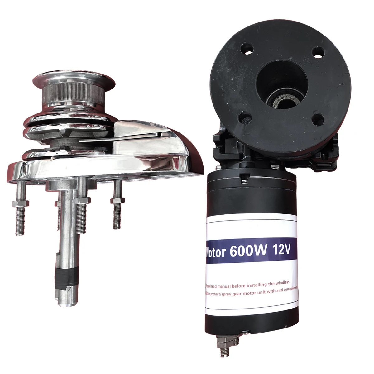 ZD Boat Anchor Winch 12v Electric Vertical Windlass Capstan