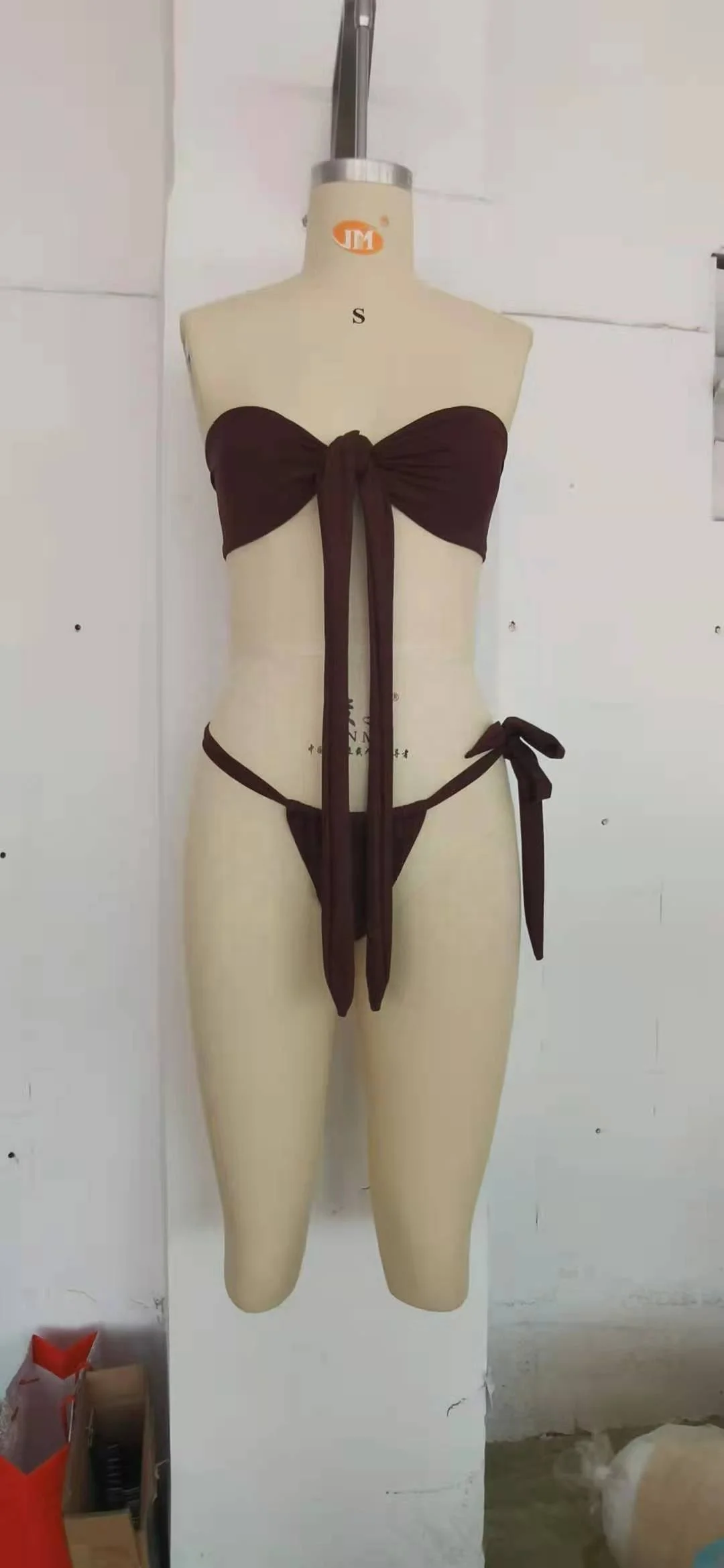 Free Samples Sexy c String Bikini Ladies Beachwear