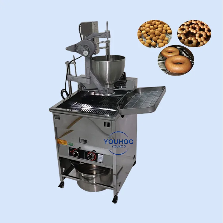 Electric or Gas Heating Automatic Vada Making Maker Machine Industrial Doughnut Fryer Gas