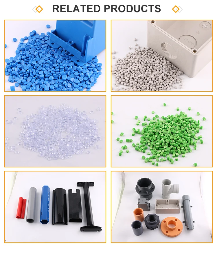 Low Cost Virgin Pellets Degradable Plastic Color Master Batch Upvc