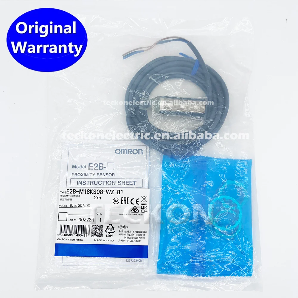 M18KS08 E2B M18KS08-WZ-B1 Silindrilised lähedusandurid E2B-M18KS08-WZ-B1