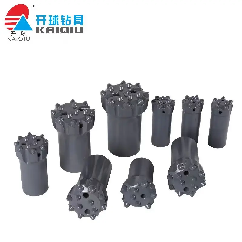 Kaiqiu Hot Selling R32/T35/T38/T45/T51/GT60 Bench Drilling Regular Skirt Thread Button Bit Parts New Condition Mining Machines