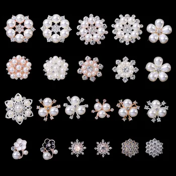 Various Design Shirt Pearl Button Covers No Sew Removable Clip Over Button Jewelry for Women Men Suit Cuffs Clothing Decoration