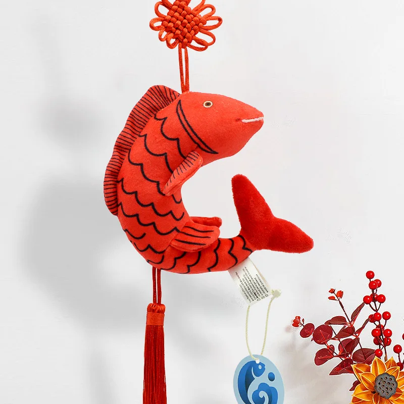 Super Soft Plush Koi Fish Toy with Weighted Feature Cute New Year