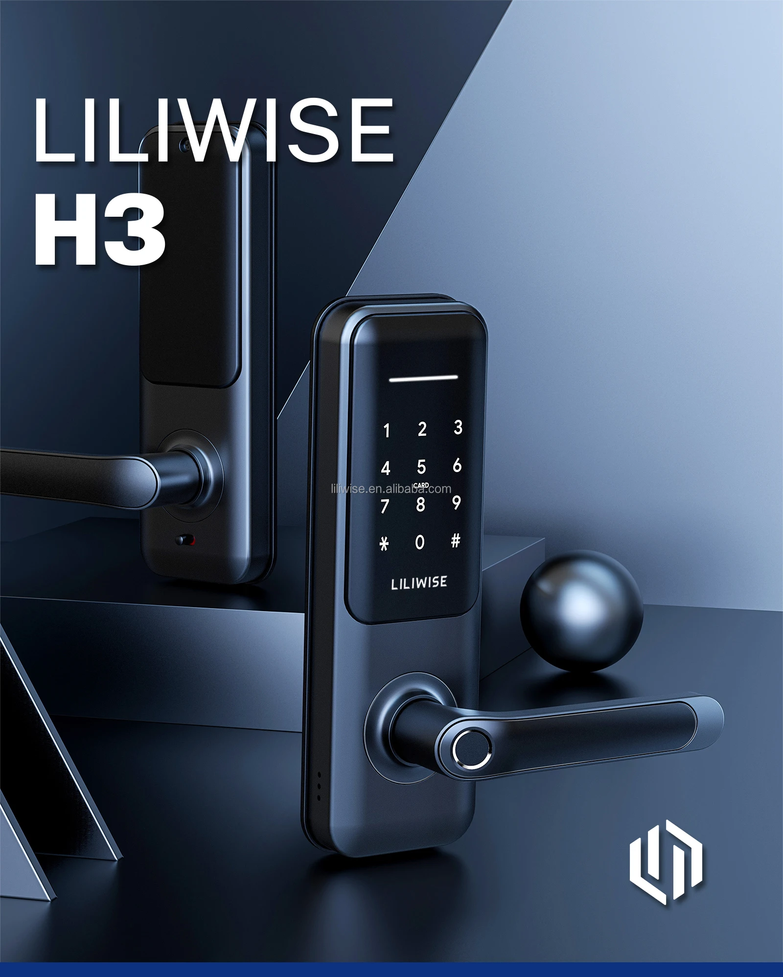 Liliwise High Security Fingerprint Ttlock Smart Lock Tuya Wifi Ble