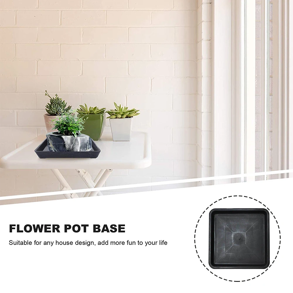 Square Plastic Plant Saucer Tray Plant Pot Saucer Flower Pot Tray For
