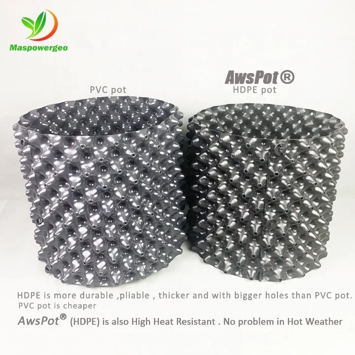 AwsPot 2 3 5  7 10 15 Gallon air Root Pot Factory Uv Stabilized for Plants Trees Fast Growing