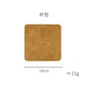 Sous-verres rectangulaires jaune gingembre