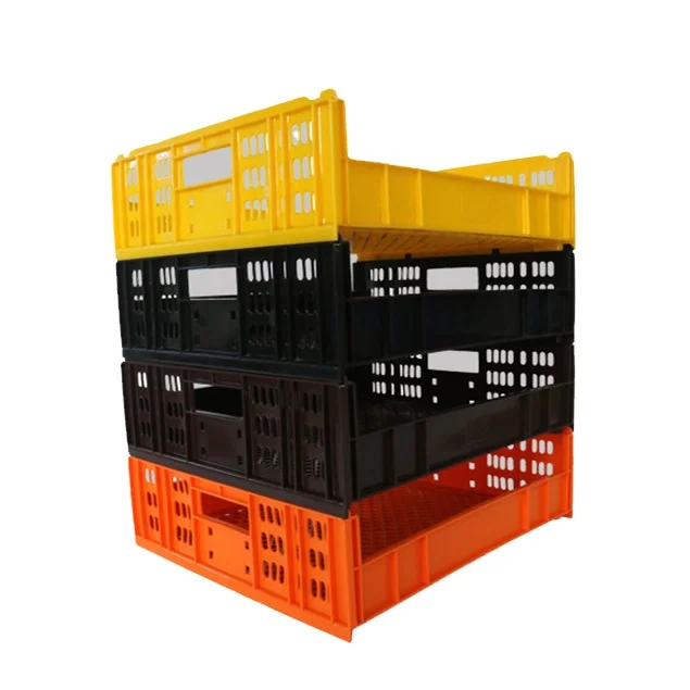 High Quality Food Grade Stackable Vented Mesh Plastic Crates Basket Storage Bread Bakery Trays HDPE Plastic Mesh Box Frame