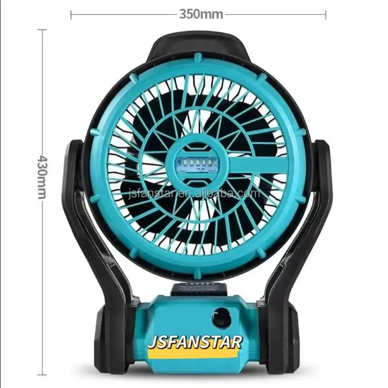 Industrial 12-Inch Small Rechargeable Lithium Battery Portable Electric Fan for Outdoor Camping Lighting Cross-Border Household