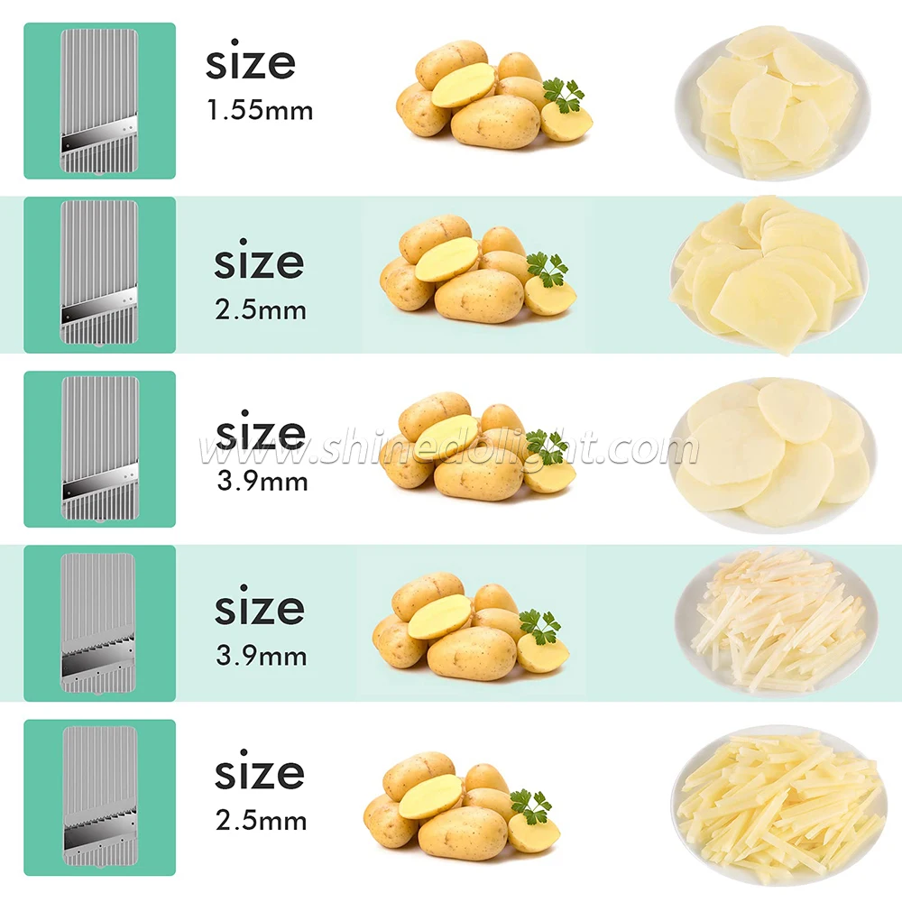 Multifunctional Vegetable Cutter Kitchen Accessories Slicer Vegetable Slicer , Dicer Fruit, French Fry, Julinner