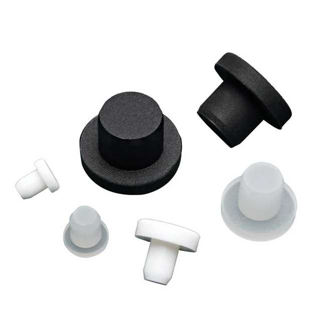 Custom Automotive High-Temperature Dotted Silicone Rubber Stopper Molding and Cut to Seal for Vents and Hoses