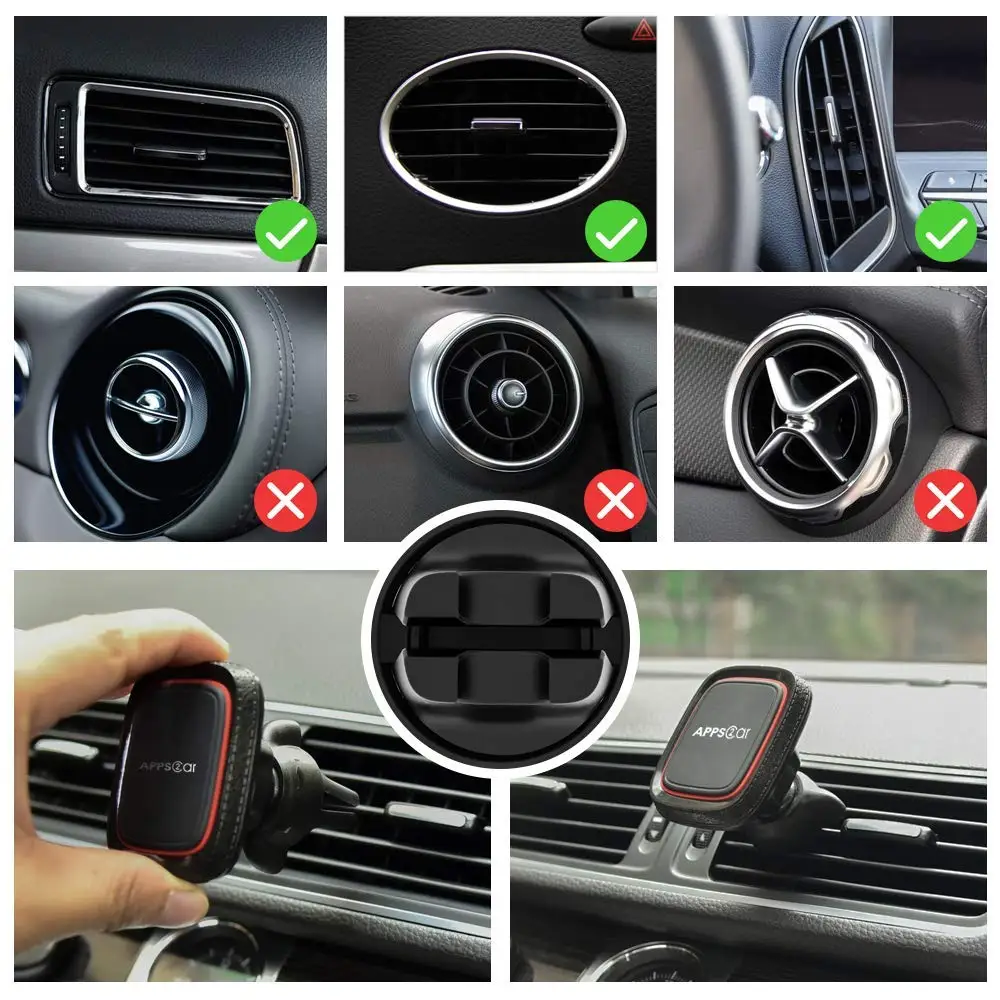 APPS2Car High Purchase Rate Magnetic Phone Accessories Air Vent Car Phone Holder