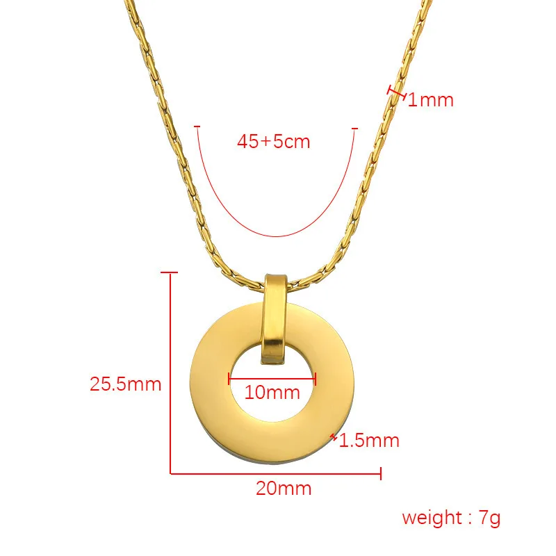 Custom Logo Stainless Steel Necklace