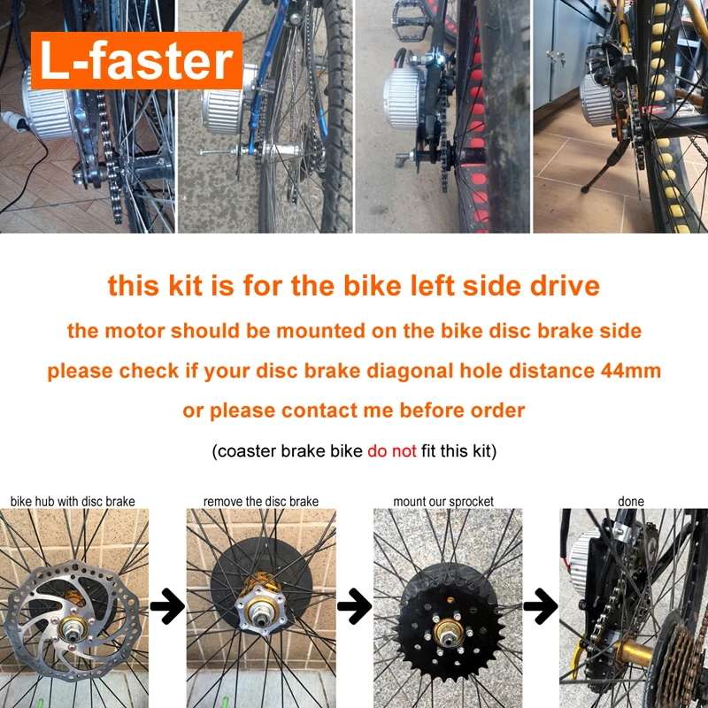 450W 24V/36V Electric Bike Motor Kit for 20