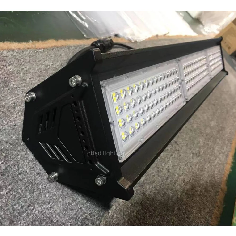 Factory Direct LED Linear High Bay Light 60W 120W 150W 200W Waterproof IP65 Industrial High Bay Warehouse LED Light with Sensor