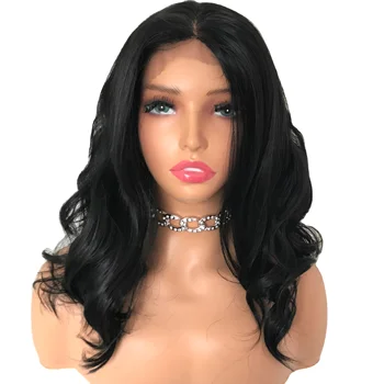 Cheap Price Lace Front Wigs for high-temperature fiber natural Wave for black Women