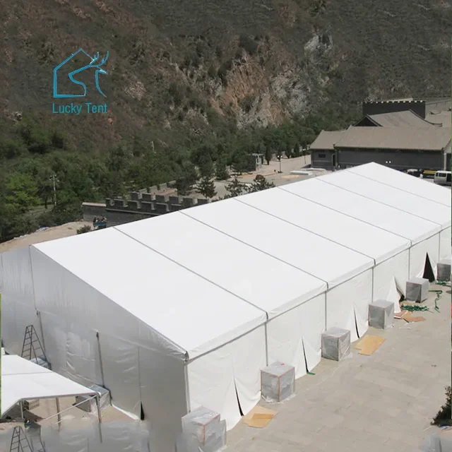 Factory Price Strong Aluminum Structure Waterproof Industrial Tent Storage Warehouse Tent Wind Resistance