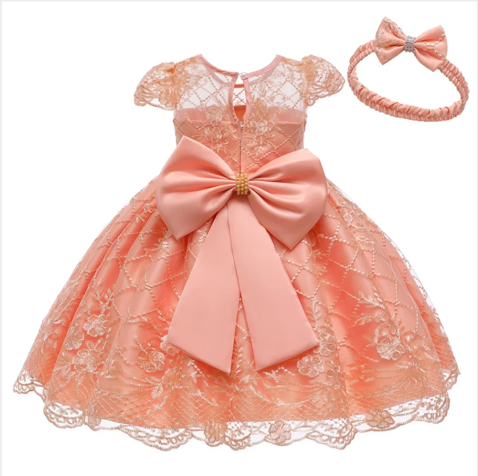 96577 2020 New Arrival Hot Sell Baby Frock Year Old Design Beautiful New  Born Baby Girls Party Wear Dress