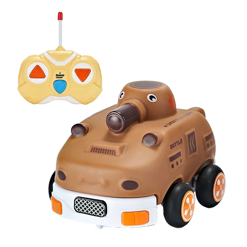 Soft Rubber Kids Remote Control Cartoon Tank Car Toys With Light - Buy  Remote Control Tank,Kids Tank Car,Cartoon Car Toy Product on 