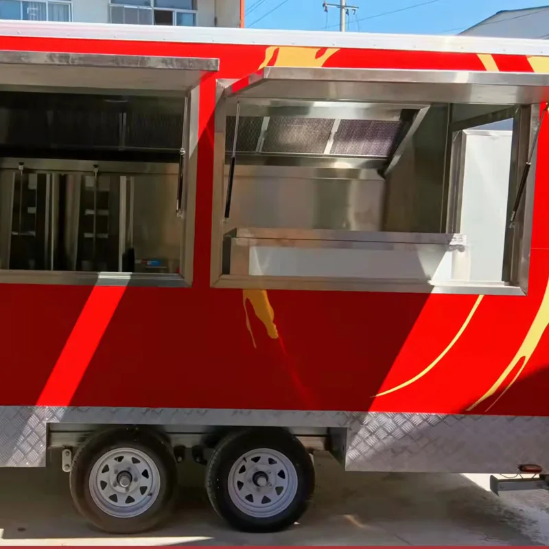 The Us Standard Mobile Kitchen Street Food Trailer Food Trailer Food
