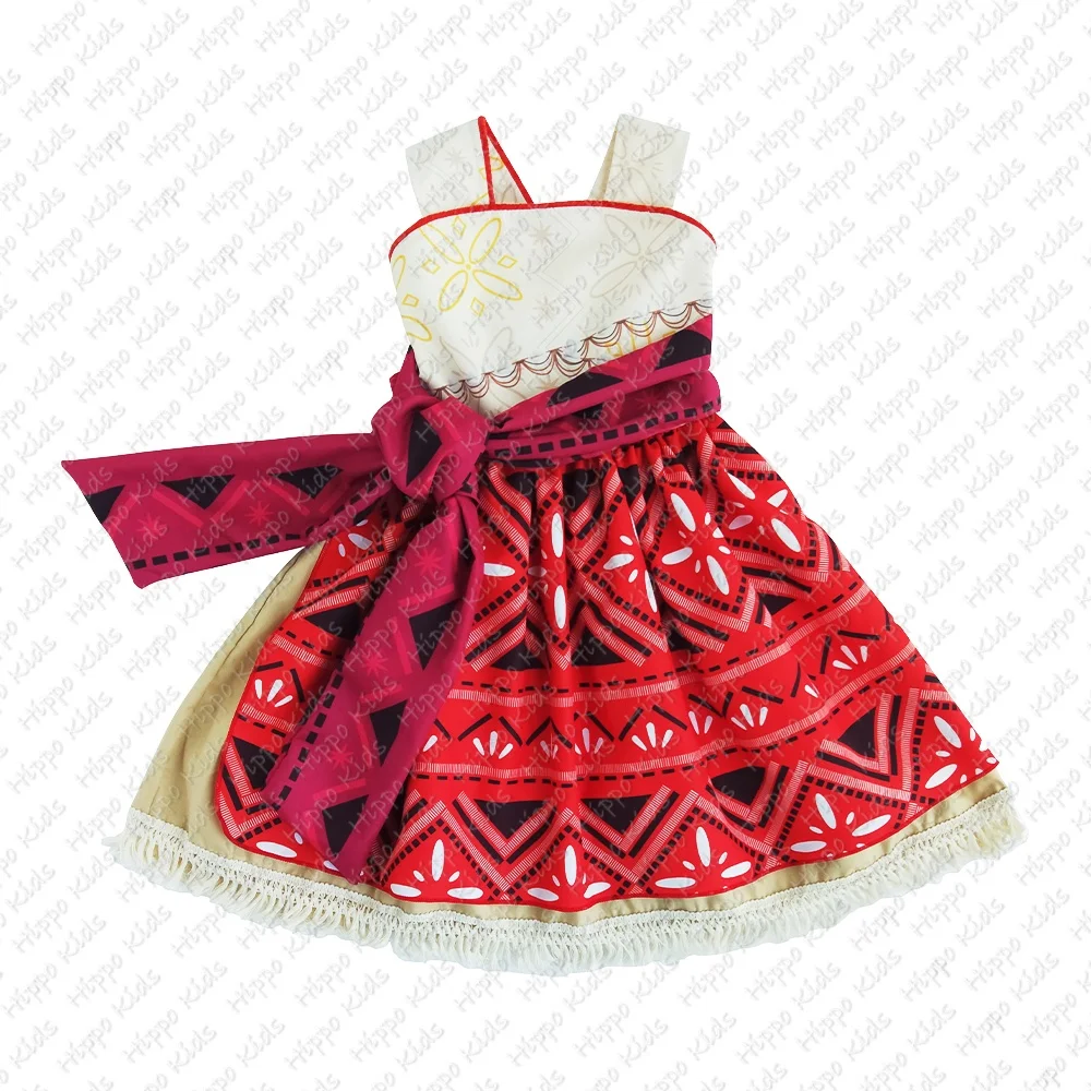 2025 Latest Fashion Girls New Moana Dress Cosplay Costume Princess