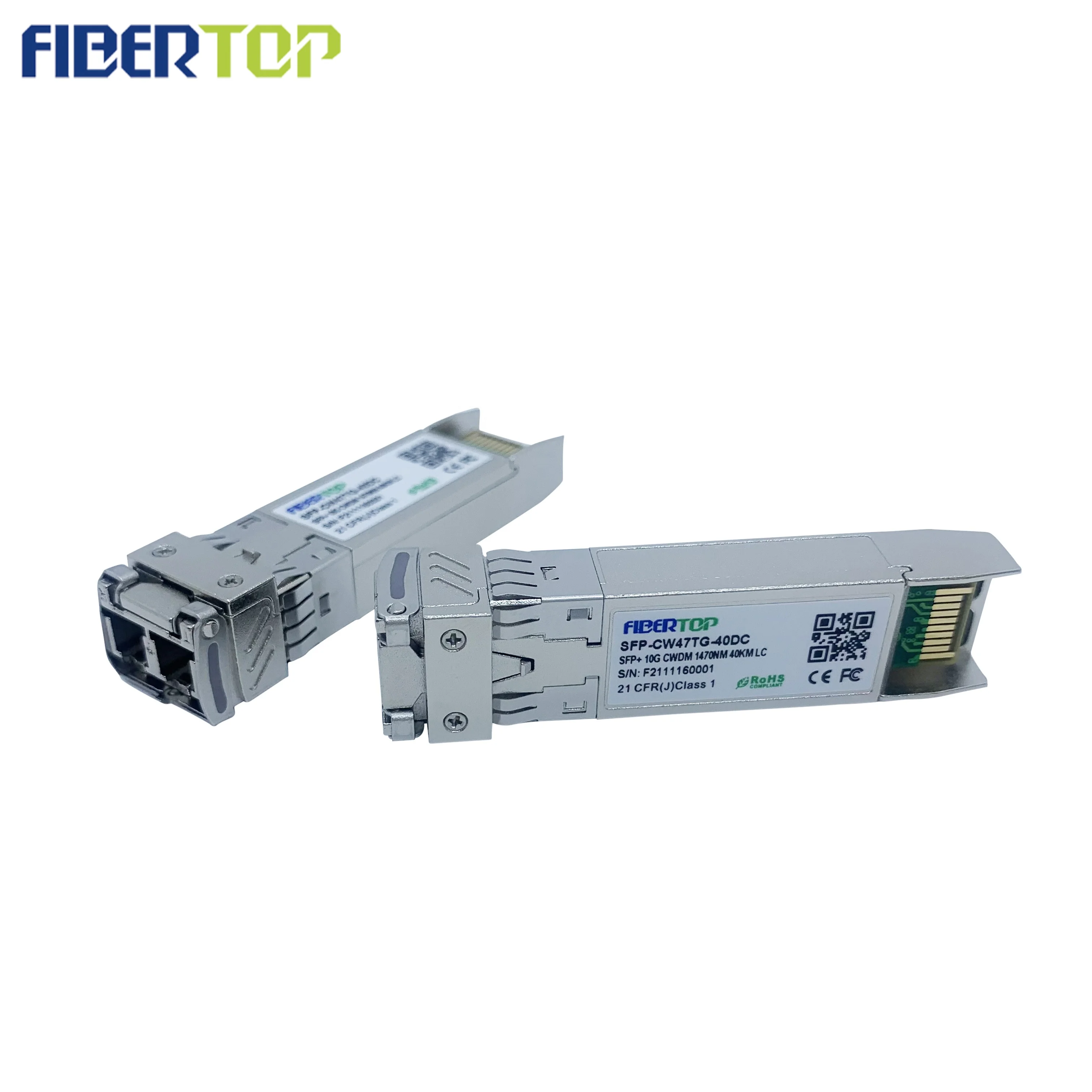 FIBERTOP  good price 10G SFP+ optical fibre components CWDM 1470NM 40KM duplex LC fiber optic transceiver