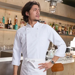 Chef Yibang Long Sleeve Kitchen Uniforms for Autumn Winter for Hotel Restaurant Hot Pot Catering Bar Restaurant Bar Uniforms