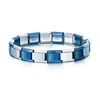 Blue and silver
