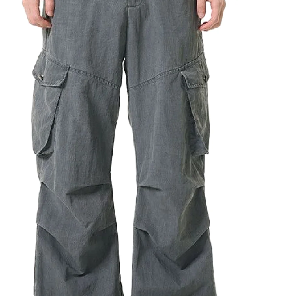 Blue High Canvas Distressed Vintage Cargo Pants for Men Oversize Design 6 Months 10 Years