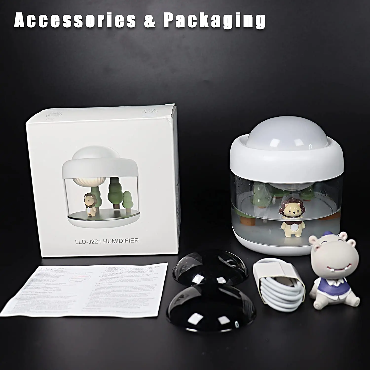 Private Label FBA Dropshipping 500ml USB Rechargeable Desktop Air Humidifier Small & Cute for Home Car & Room Gift Baby Girls