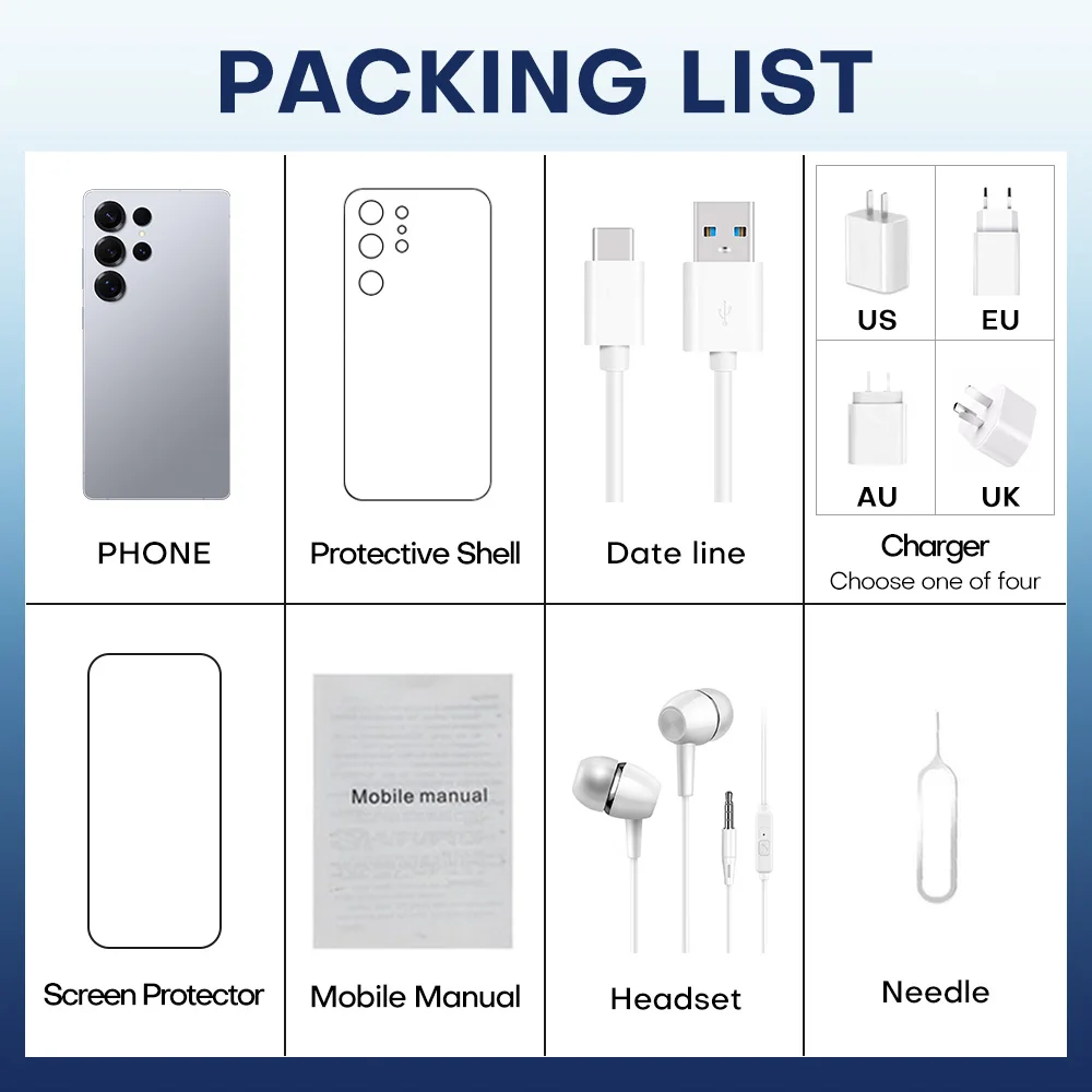 Low Prsce s Brand New Phone 25 Pro Max Mobsle Phone 5G Smartphone Smart Phone S25 13 14 16G 1T Cheap Telephone