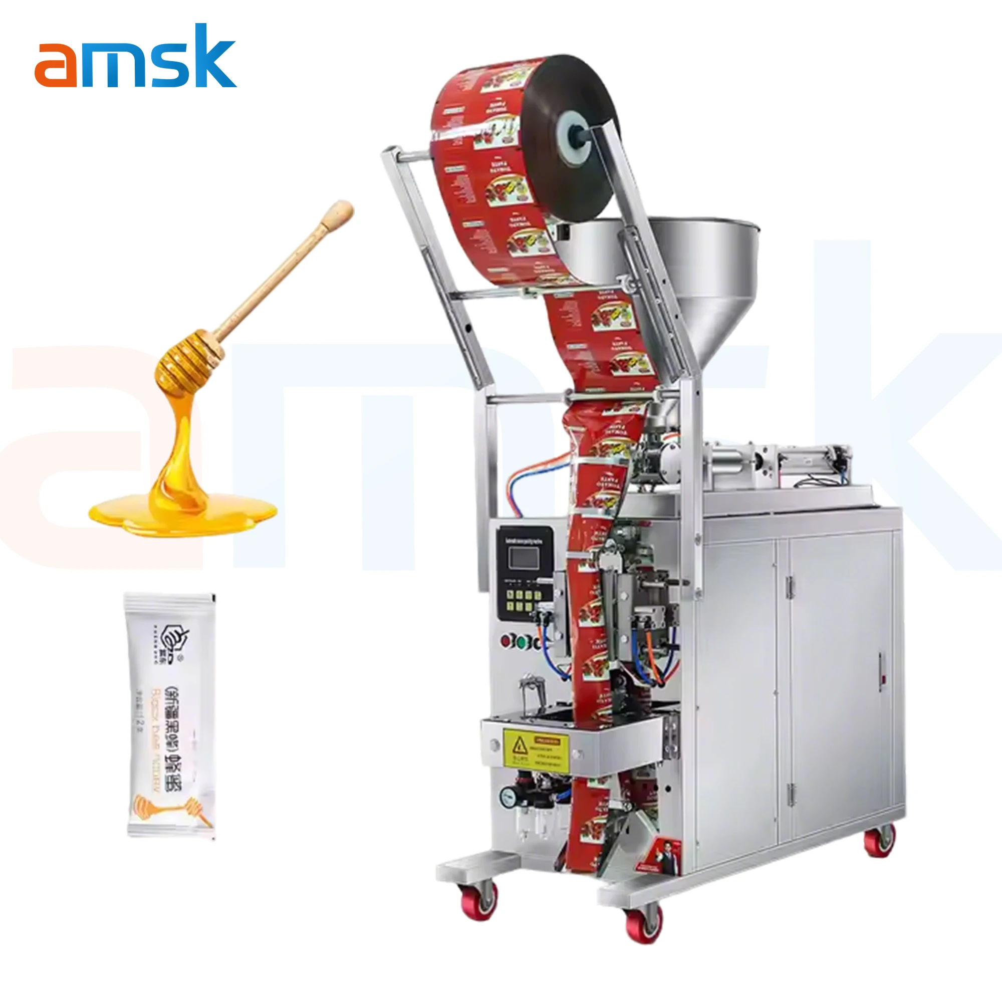 product hot sale paste paste filling machine ketchup jam jam plastic paper foil film sachet packaging machine-9