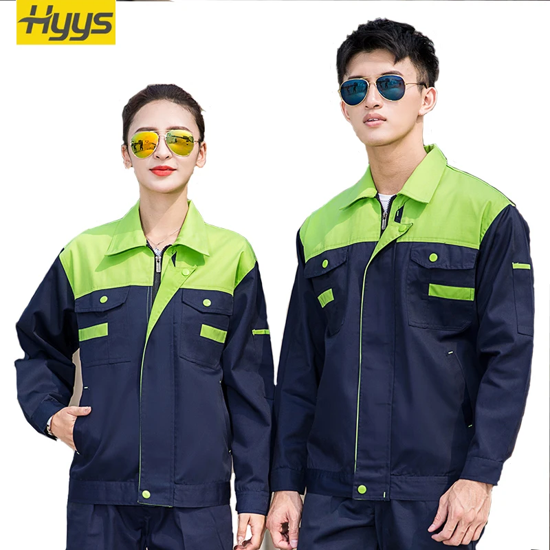 100% poliéster Unisex ropa de trabajo uniforme de trabajo industrial  uniforme de trabajo